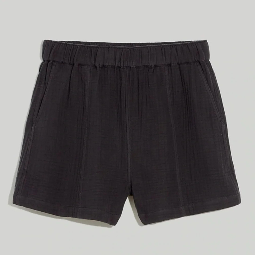 New Damaged Madewell Lightspun Easy Pull-On Shorts